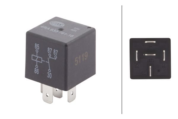 HELLA 4RA 933 791-161 Relay, main current