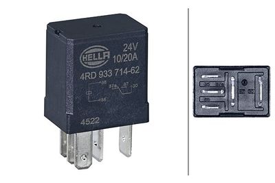 Relay, main current HELLA 4RD 933 714-661