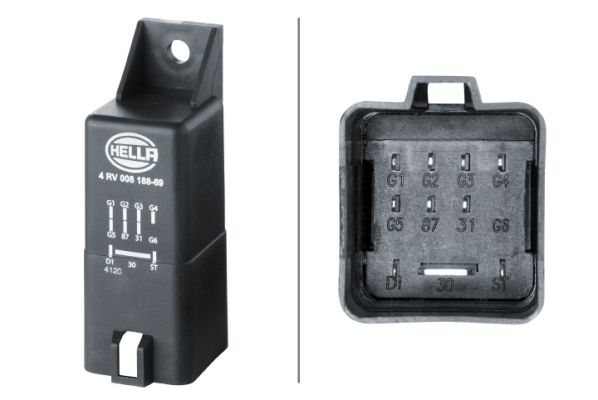 HELLA 4RV 008 188-691 Control Unit, glow time