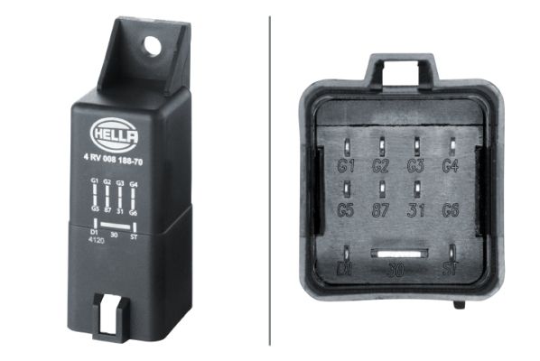 HELLA 4RV 008 188-701 Control Unit, glow time