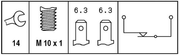HELLA 6DD 008 622-691 Stop Light Switch
