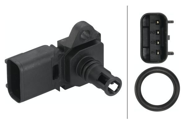 HELLA 6PP 009 400-491 Sensor, boost pressure