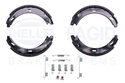 Brake Shoe Set, parking brake HELLA 8DA 355 050-431