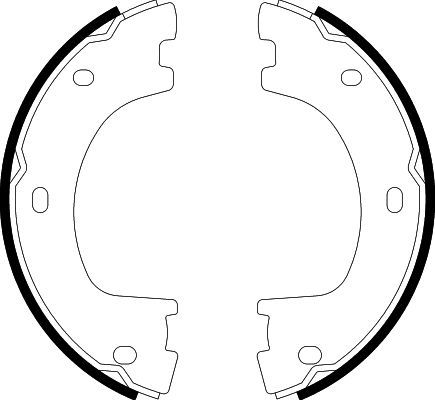 HELLA 8DA 355 050-071 Brake Shoe Set, parking brake