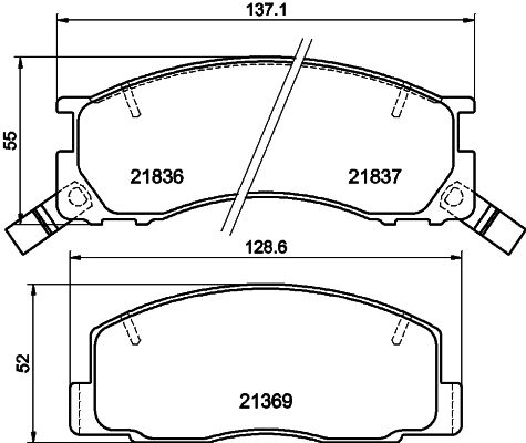 HELLA 8DB 355 006-451 Brake Pad Set, disc brake