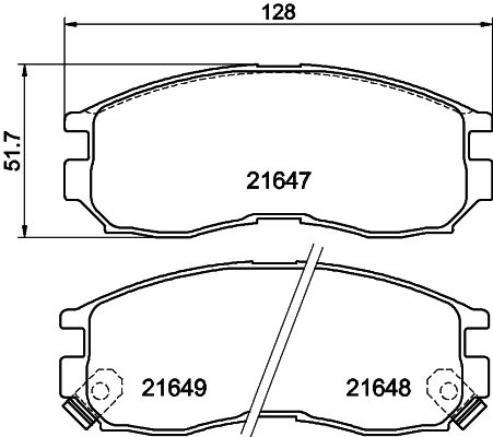HELLA 8DB 355 006-471 Brake Pad Set, disc brake