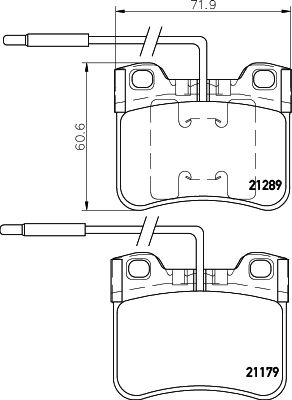 HELLA 8DB 355 007-811 Brake Pad Set, disc brake