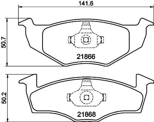 HELLA 8DB 355 007-911 Brake Pad Set, disc brake