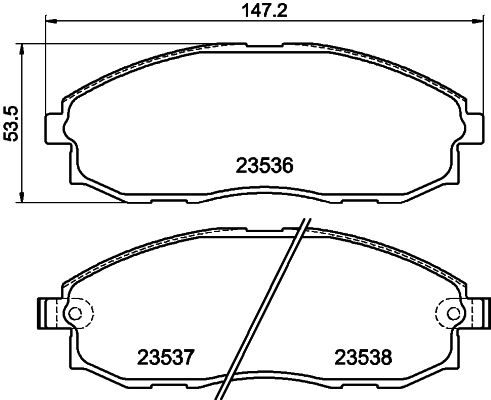 HELLA 8DB 355 009-381 Brake Pad Set, disc brake