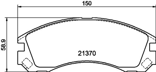 HELLA 8DB 355 011-751 Brake Pad Set, disc brake