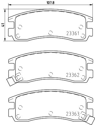 HELLA 8DB 355 016-961 Brake Pad Set, disc brake