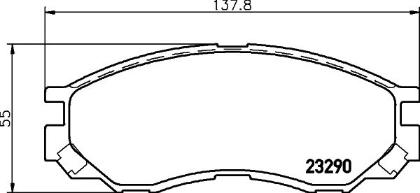 HELLA 8DB 355 017-271 Brake Pad Set, disc brake