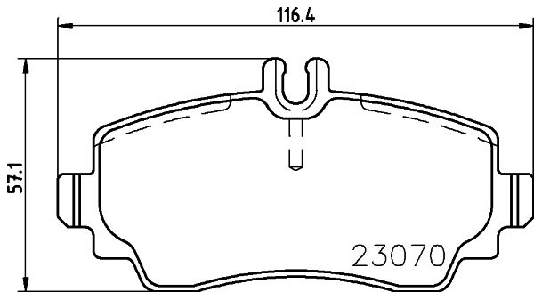 HELLA 8DB 355 018-881 Brake Pad Set, disc brake