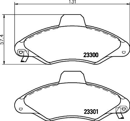 HELLA 8DB 355 019-291 Brake Pad Set, disc brake