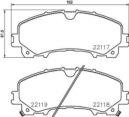 HELLA 8DB 355 024-621 Brake Pad Set, disc brake