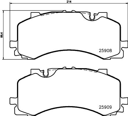 HELLA 8DB 355 036-471 Brake Pad Set, disc brake