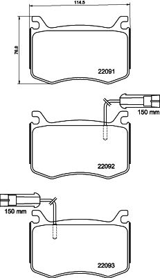 HELLA 8DB 355 039-051 Brake Pad Set, disc brake