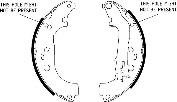 HELLA 8DB 355 002-781 Brake Shoe Set