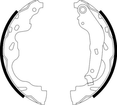 Brake Shoe Set HELLA 8DB 355 002-891