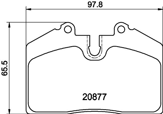 HELLA 8DB 355 006-351 Brake Pad Set, disc brake