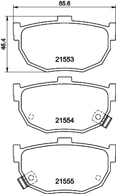 HELLA 8DB 355 006-411 Brake Pad Set, disc brake