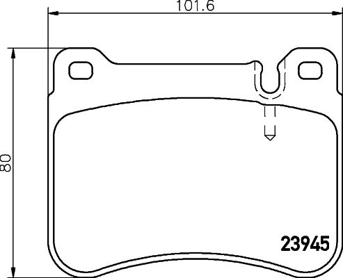 HELLA 8DB 355 006-541 Brake Pad Set, disc brake