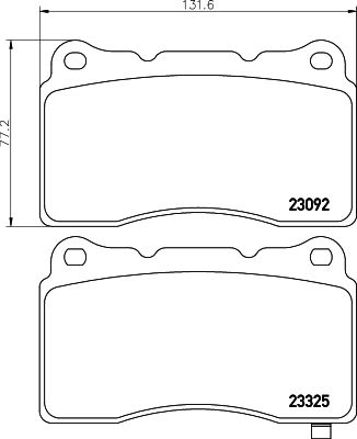 HELLA 8DB 355 006-601 Brake Pad Set, disc brake