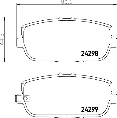 HELLA 8DB 355 006-781 Brake Pad Set, disc brake