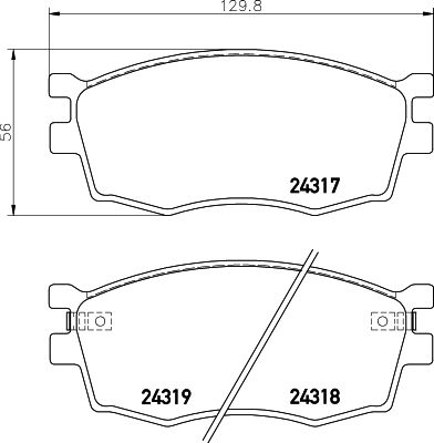 HELLA 8DB 355 006-951 Brake Pad Set, disc brake