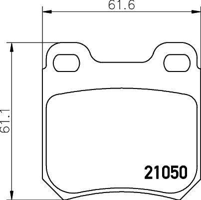 HELLA 8DB 355 007-381 Brake Pad Set, disc brake
