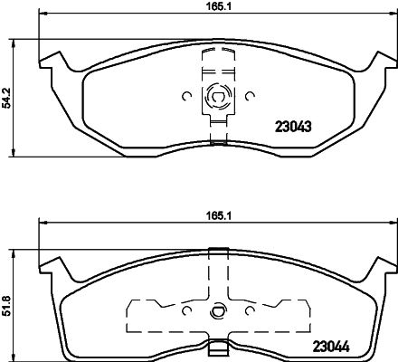 HELLA 8DB 355 007-941 Brake Pad Set, disc brake