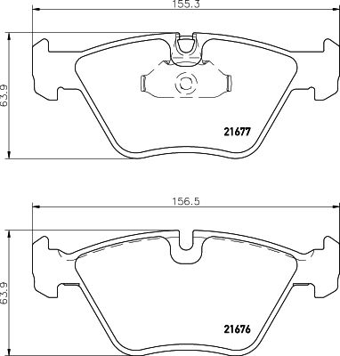 HELLA 8DB 355 007-961 Brake Pad Set, disc brake