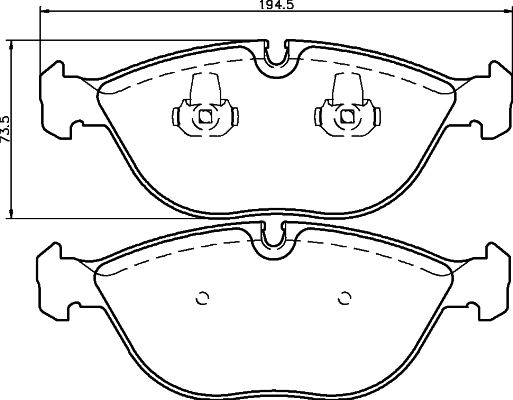 HELLA 8DB 355 008-261 Brake Pad Set, disc brake