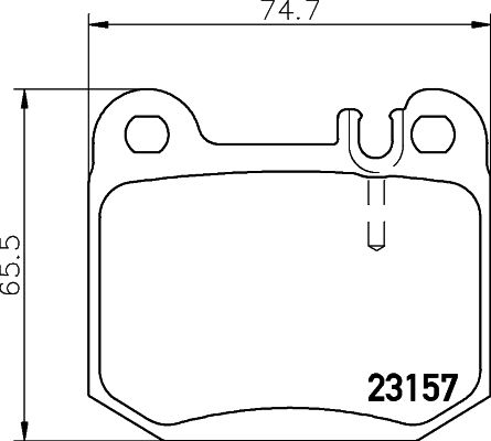 HELLA 8DB 355 008-831 Brake Pad Set, disc brake