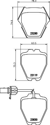 HELLA 8DB 355 009-031 Brake Pad Set, disc brake