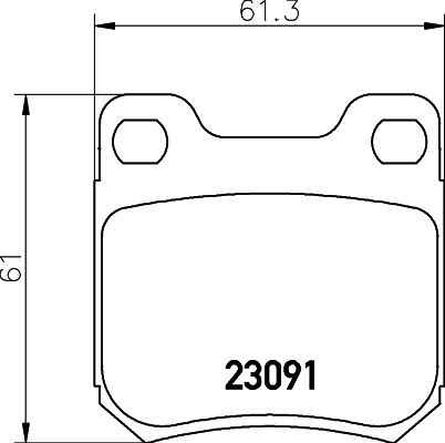 HELLA 8DB 355 009-041 Brake Pad Set, disc brake
