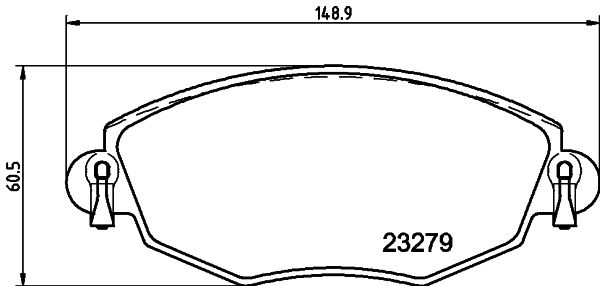 HELLA 8DB 355 009-071 Brake Pad Set, disc brake
