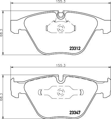 HELLA 8DB 355 009-271 Brake Pad Set, disc brake