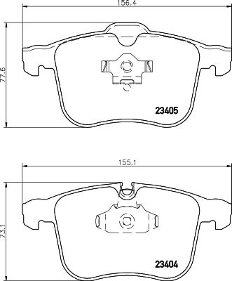 HELLA 8DB 355 009-431 Brake Pad Set, disc brake