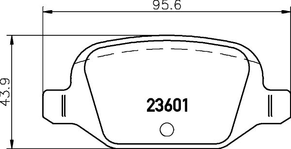 HELLA 8DB 355 009-551 Brake Pad Set, disc brake