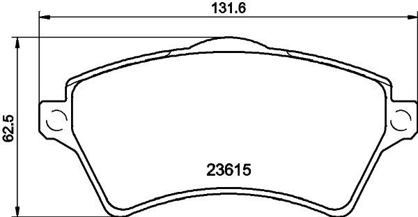 HELLA 8DB 355 009-761 Brake Pad Set, disc brake