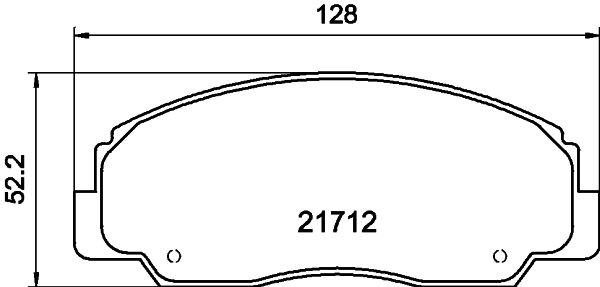 HELLA 8DB 355 009-781 Brake Pad Set, disc brake