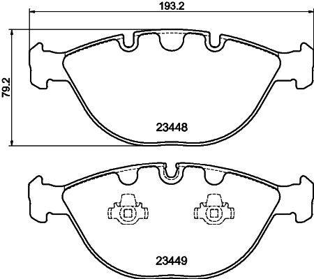 HELLA 8DB 355 009-921 Brake Pad Set, disc brake