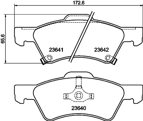 HELLA 8DB 355 010-061 Brake Pad Set, disc brake