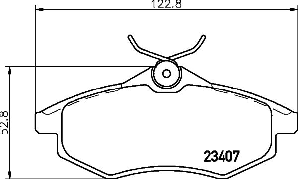 HELLA 8DB 355 010-161 Brake Pad Set, disc brake