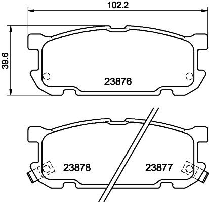 HELLA 8DB 355 010-271 Brake Pad Set, disc brake