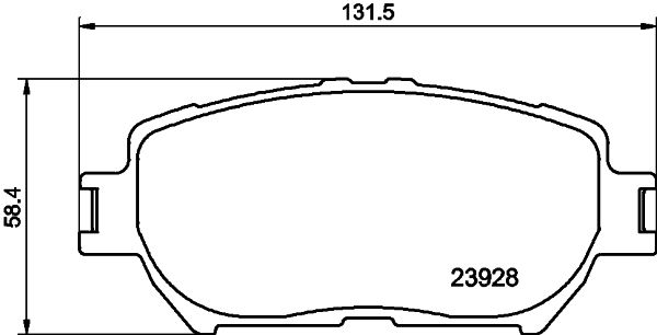 HELLA 8DB 355 010-431 Brake Pad Set, disc brake