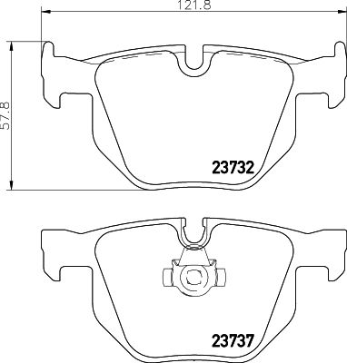 HELLA 8DB 355 010-471 Brake Pad Set, disc brake
