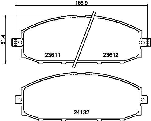 HELLA 8DB 355 010-511 Brake Pad Set, disc brake