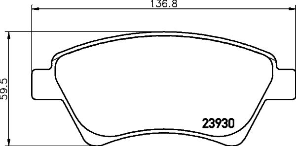 HELLA 8DB 355 010-541 Brake Pad Set, disc brake